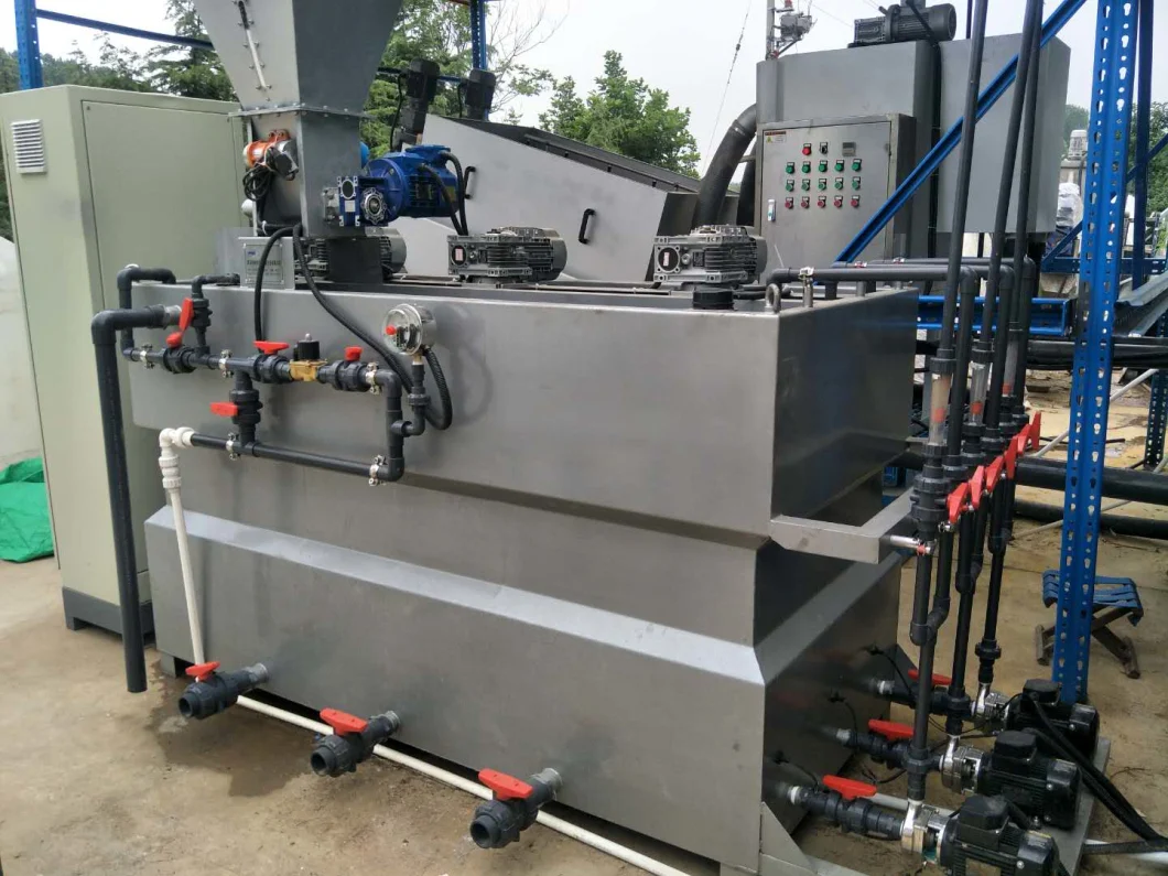 Daf or Sludge Dewatering Machine with Automatic Dosing Machine for Liquid Polymer Preparation